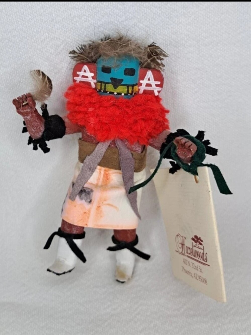 Vintage 80's Handmade Kachina Native American Doll